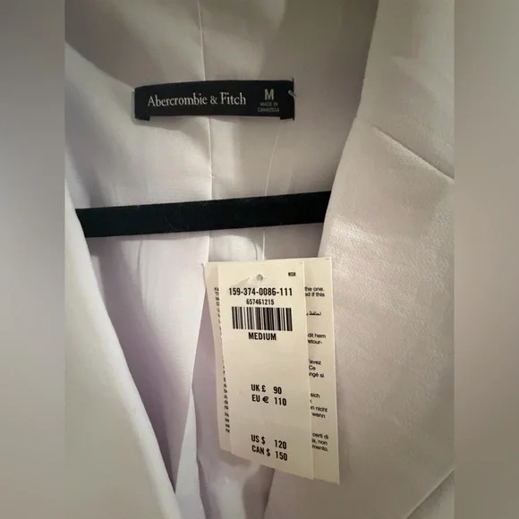 Abercrombie & Fitch white blazer dress with tags - Picture 2 of 3